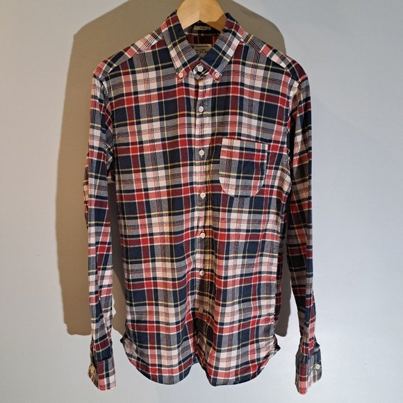 J. Crew Slim Fit Men's M Long Sleeve Button Down 100% Cotton Shirt Style #F1268 - Picture 1 of 13